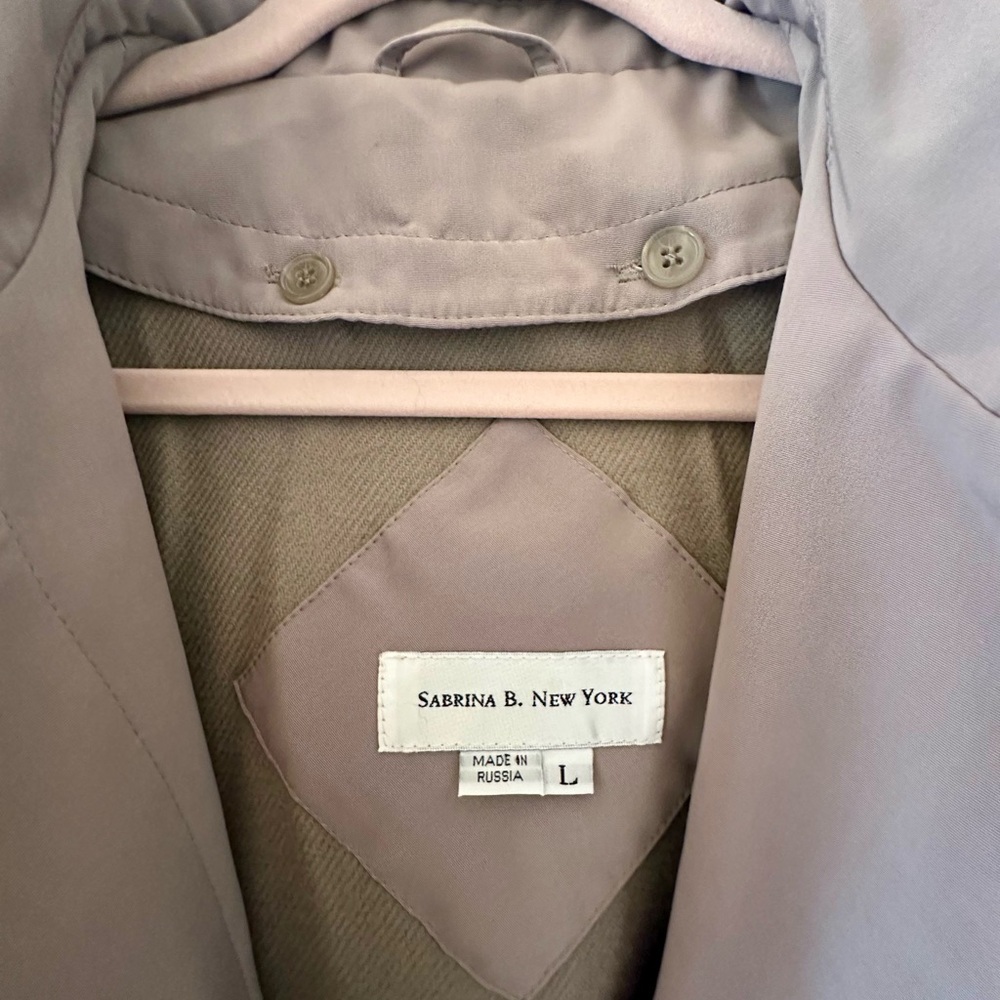Sabrina B. New York Women's Taupe Coat with lining